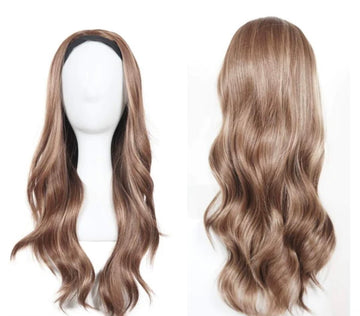 Latte Paruka s čelenkou Glam Wave